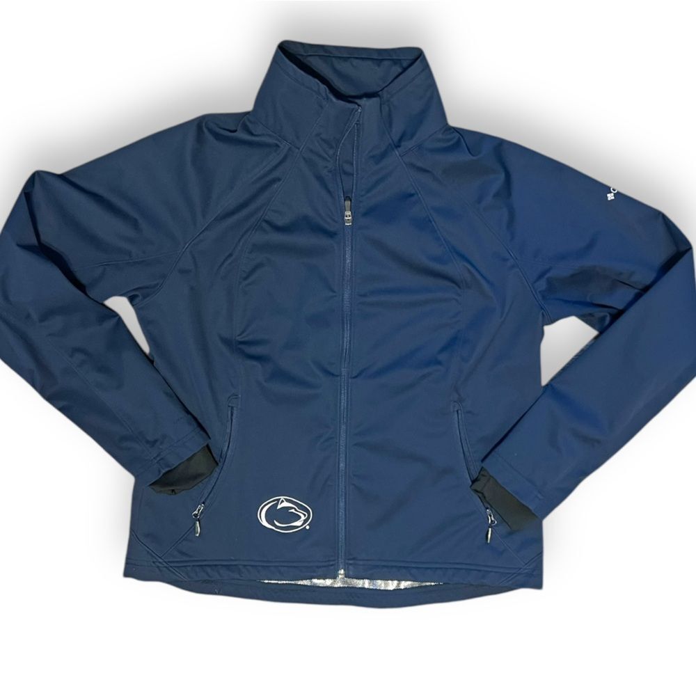 Columbia Penn State Navy Thermal Omni Heat Full Zip Jacket Gorpcore Size XL